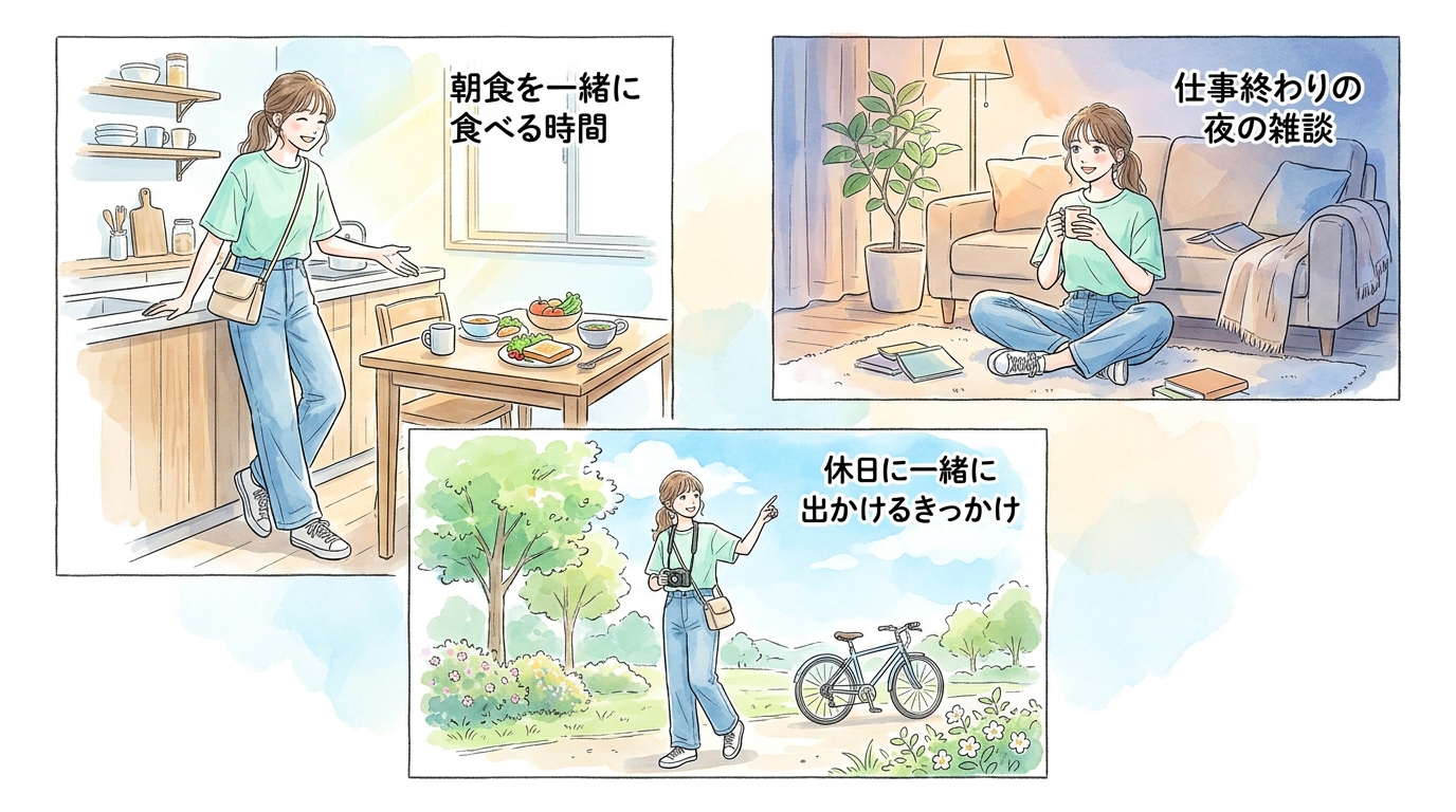 住み込み寮での共同生活が関係を深めていく