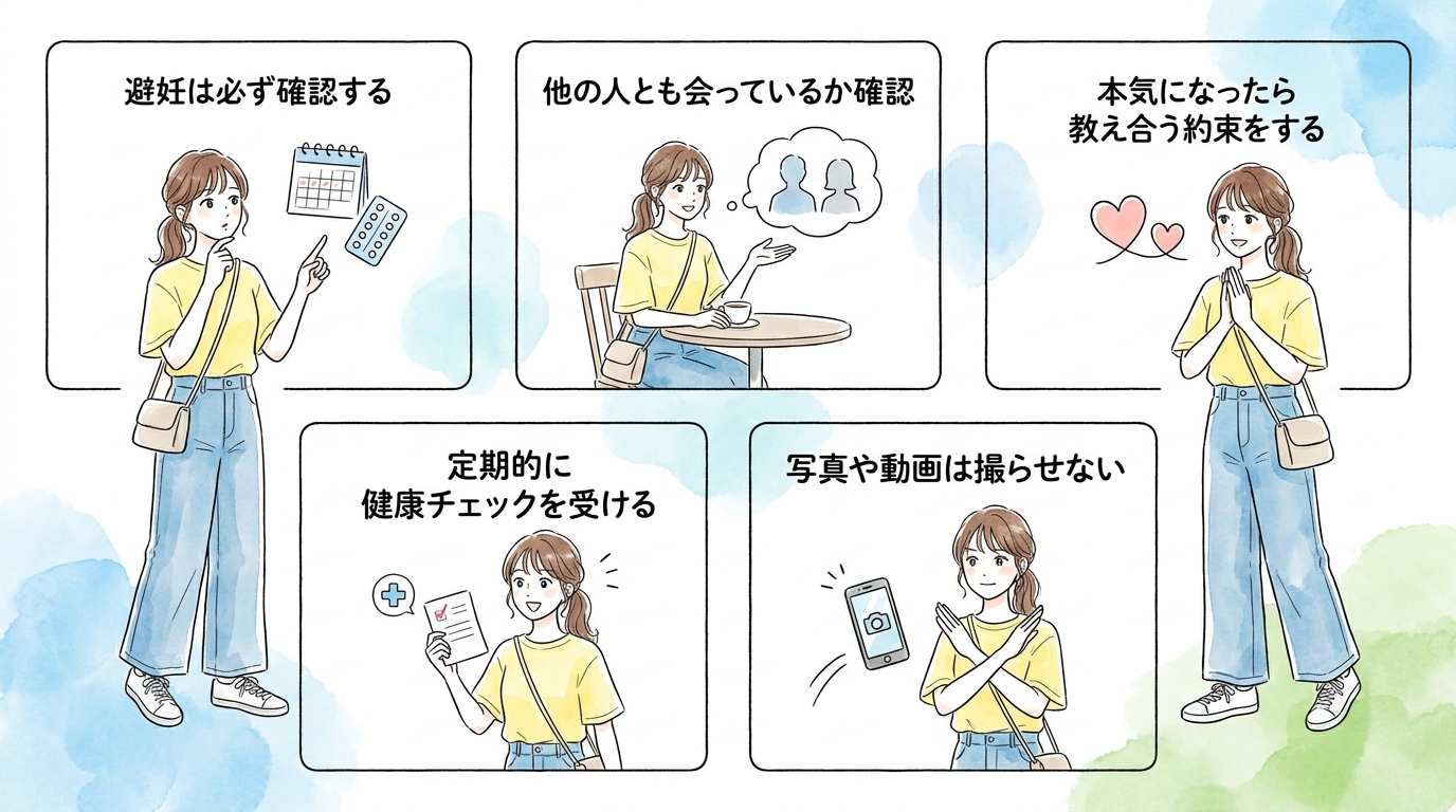 体の関係に進むタイミングで、お互いのルールを確認しておく