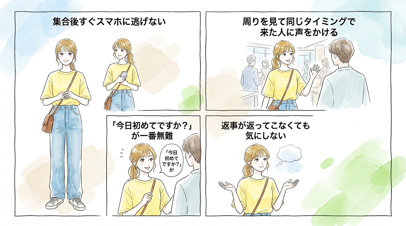 初日の自己紹介で印象に残る人が必ずやっている声のかけ方