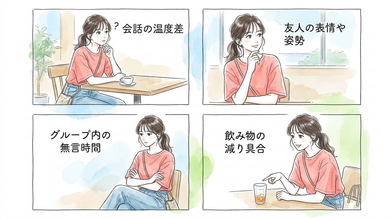 同じテーブルの友人がチェンジを押した可能性も高い