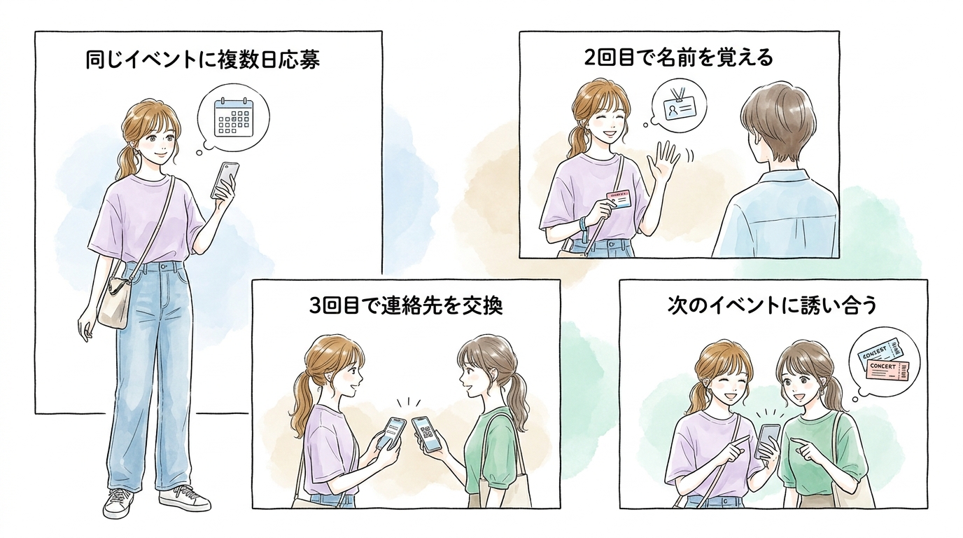 同じ現場に何度も入ると顔見知りが増えていく