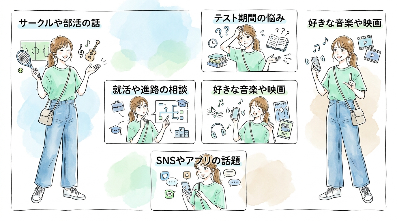 同世代が集まりやすく、恋愛対象になる年齢層と自然に出会える