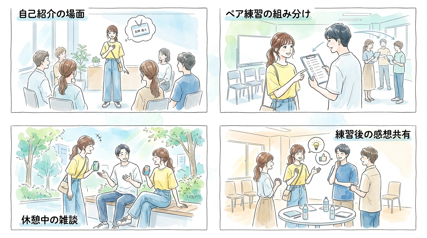 夏休み前後の研修や打ち上げイベントが出会いのきっかけになる