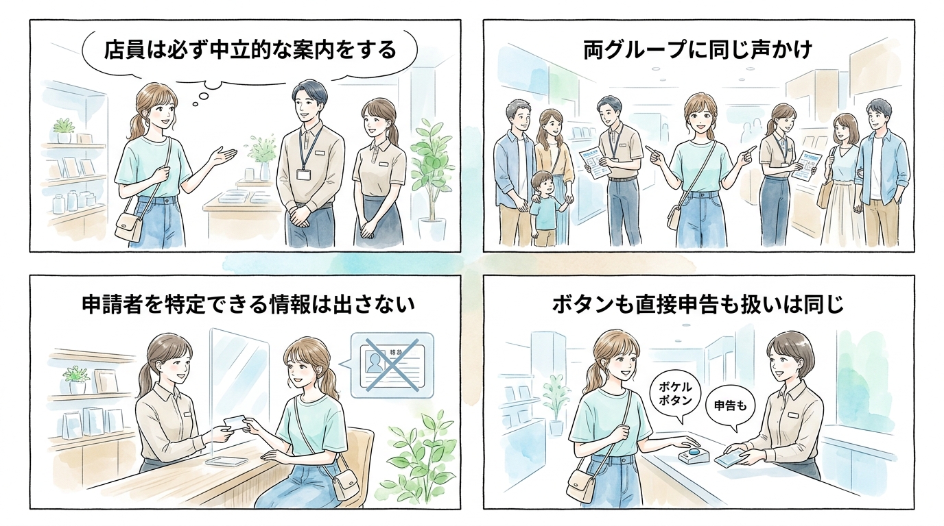 店員は「どちらが申請したか」を絶対に明かさない仕組みになっている