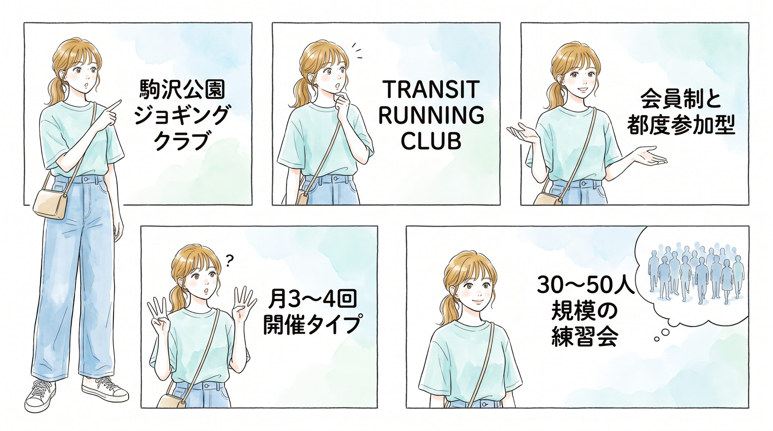 月2回の練習会イベント後に話しかけられる