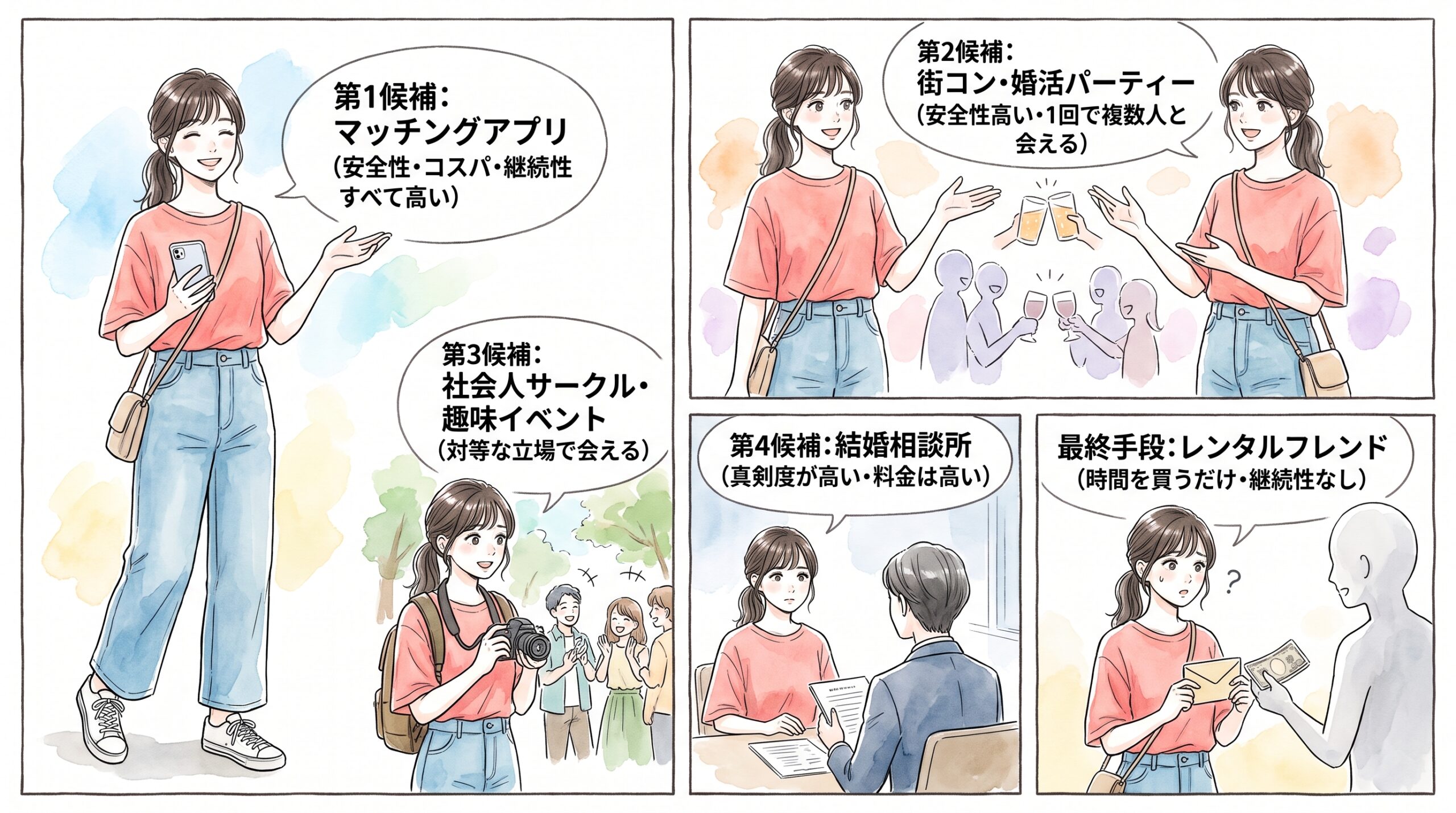 本気で異性と出会いたいなら選ぶべき手段の優先順位