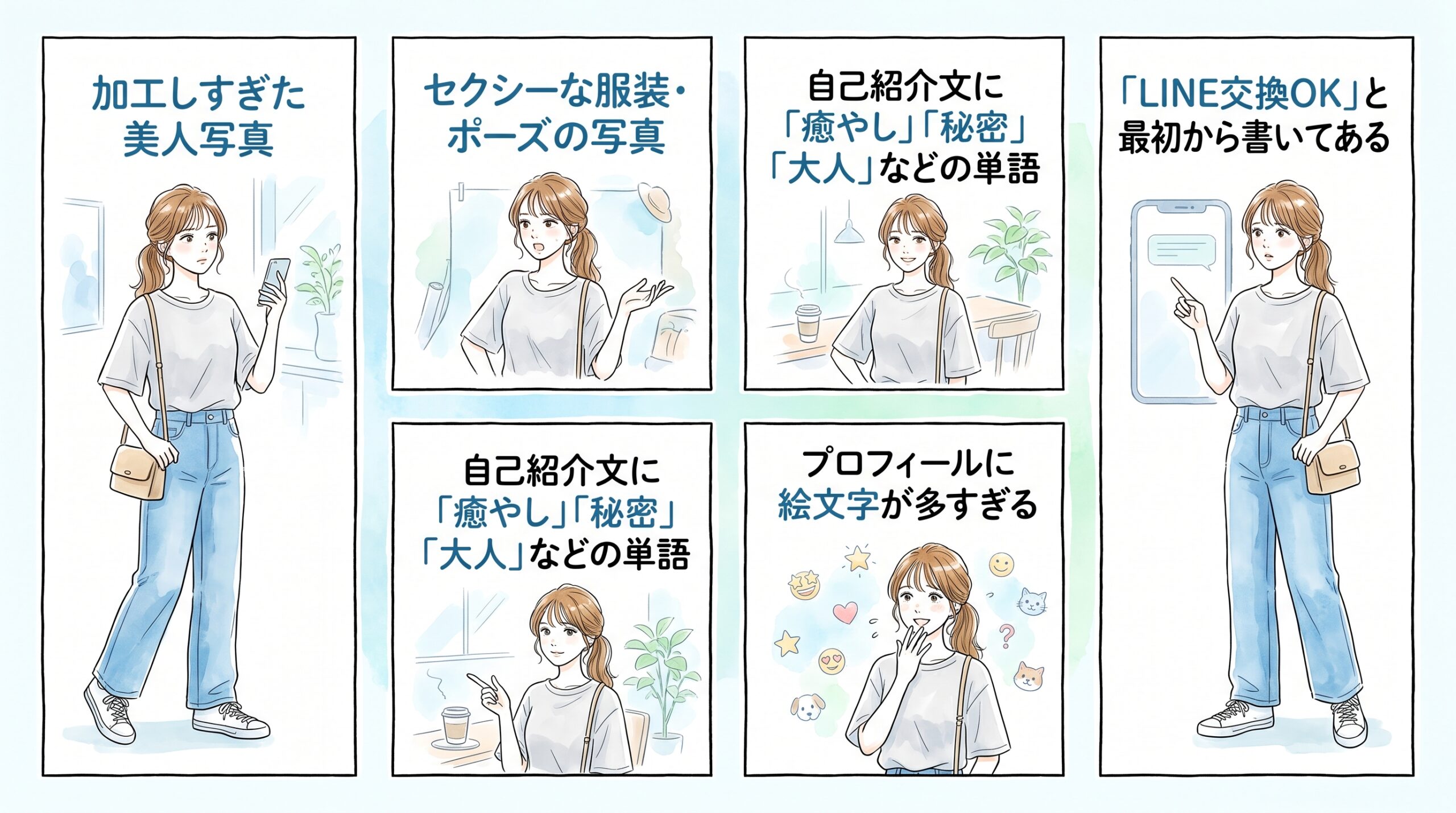 業者に見えてしまう写真・文章パターンを知っておく