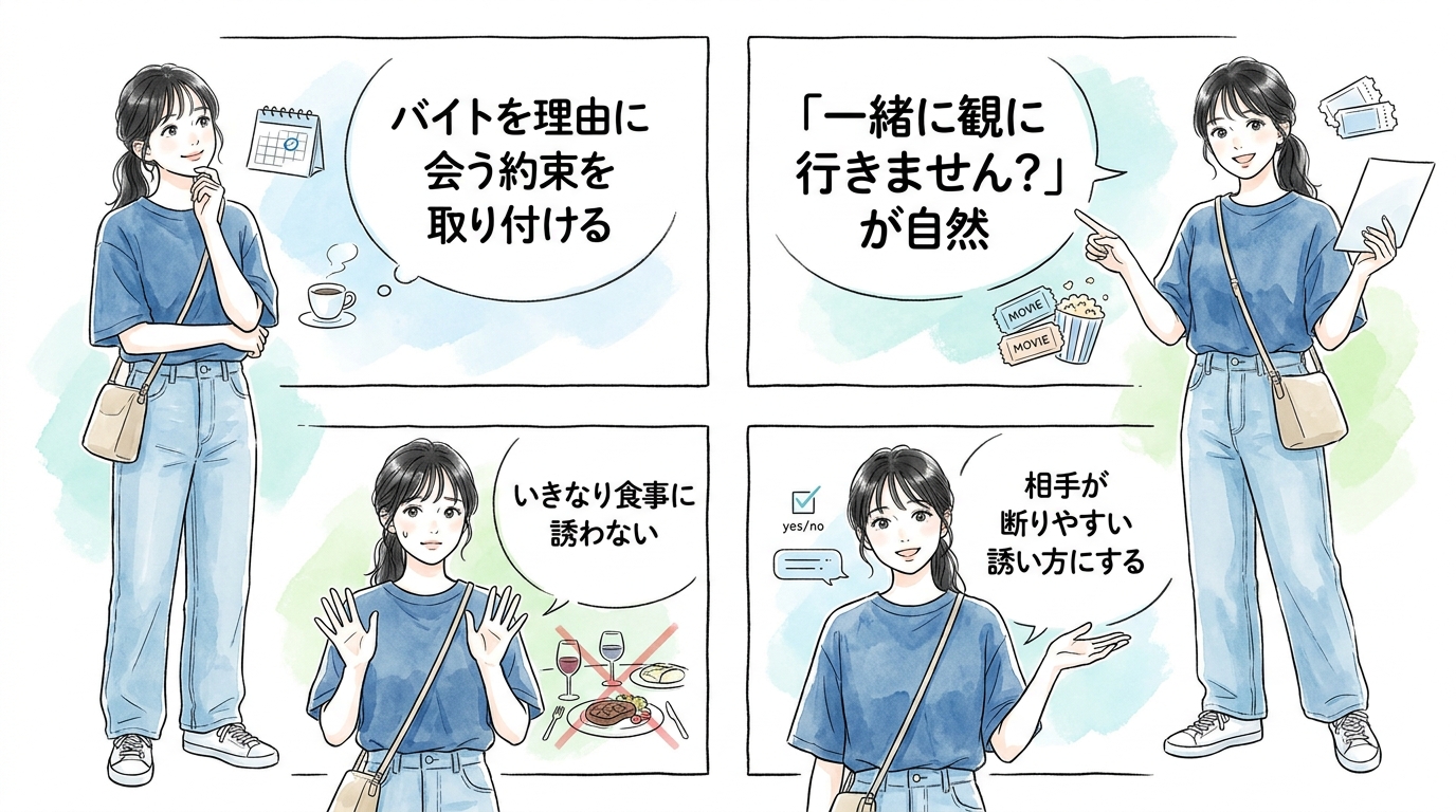 次に会う約束を自然に取り付ける話の流れ