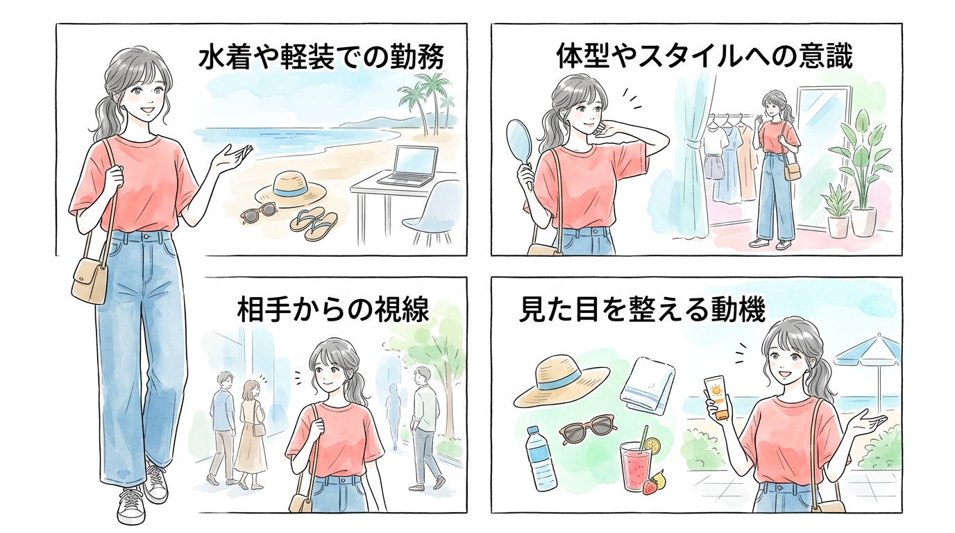 水着姿や日焼けといった非日常が相手を魅力的に見せてくれる