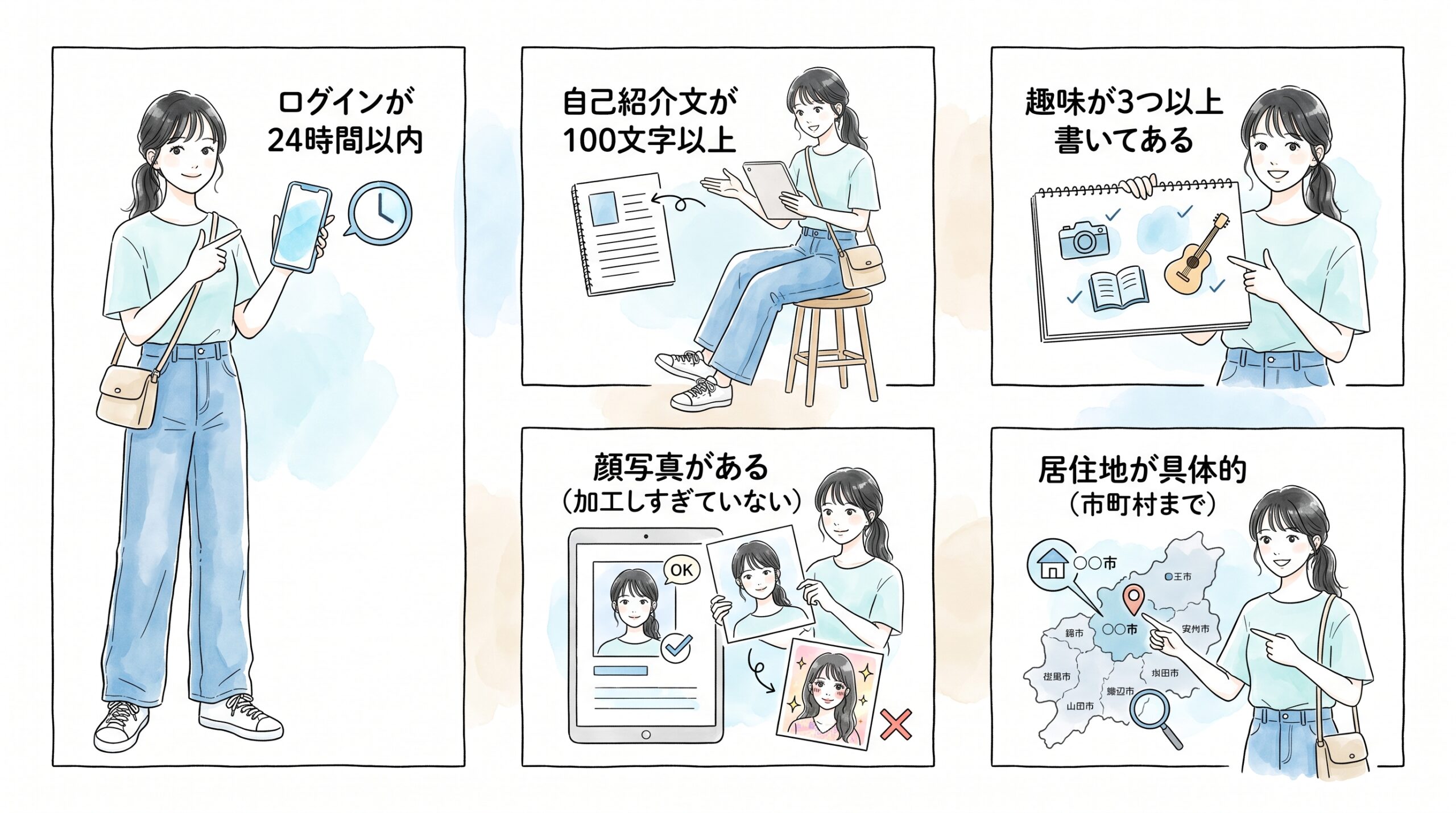 無料ポイントが残っているうちに、返信率の高い相手を見極める順番