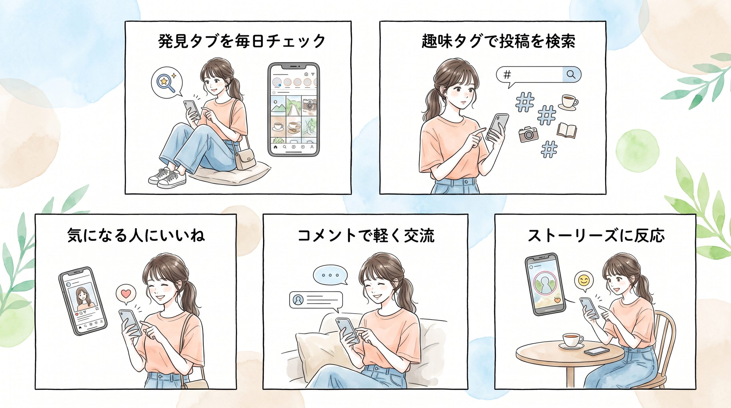 発見タブやハッシュタグを起点にすると、出会いの候補が具体的に見えてくる