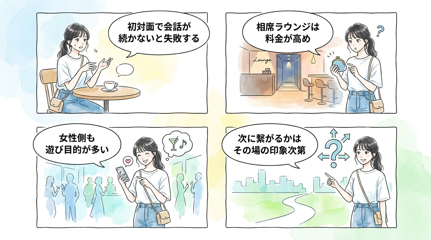 相席ラウンジ・立ち飲み屋で即日出会える