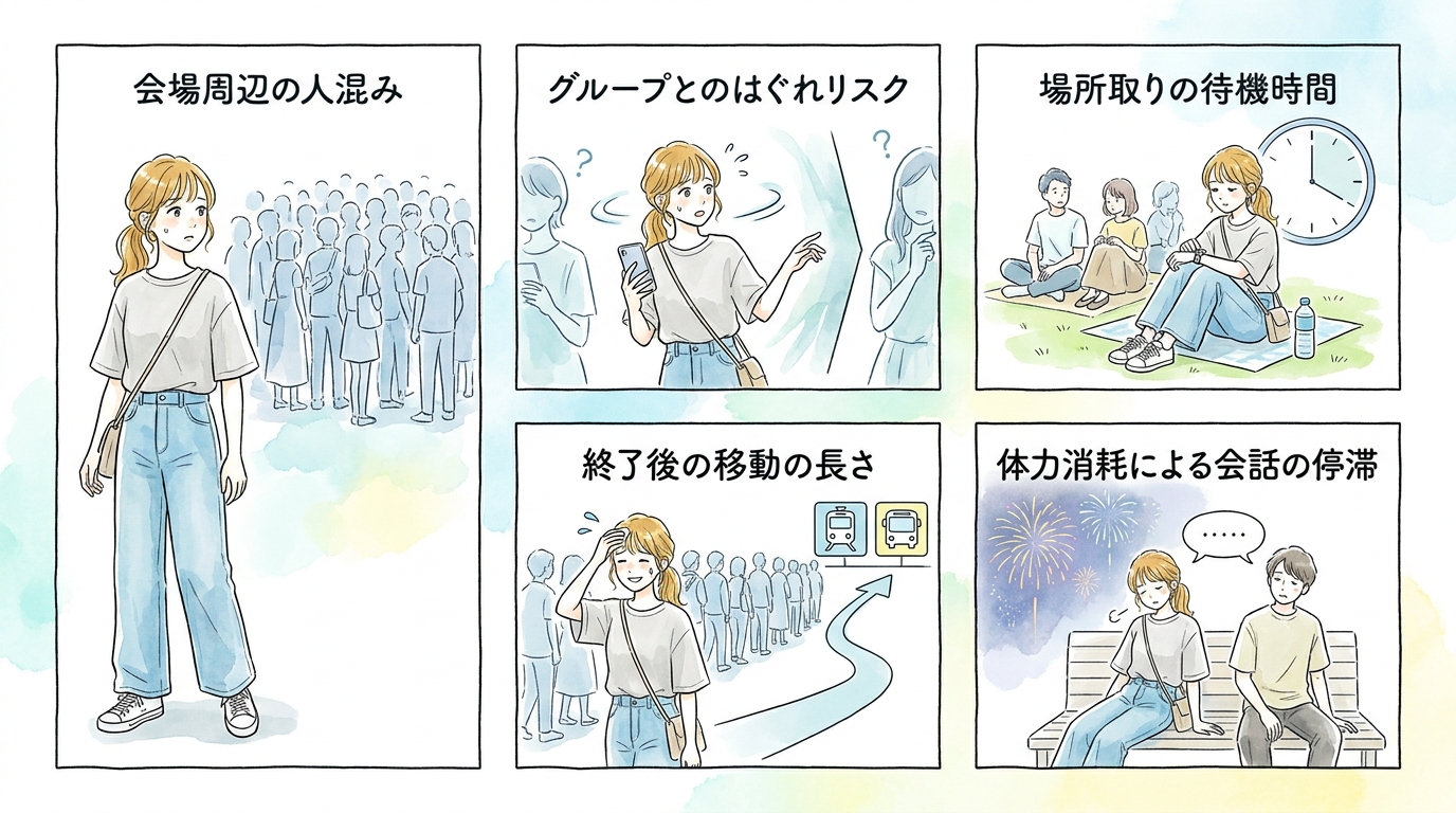 花火企画は共通体験が関係を進めやすくしている