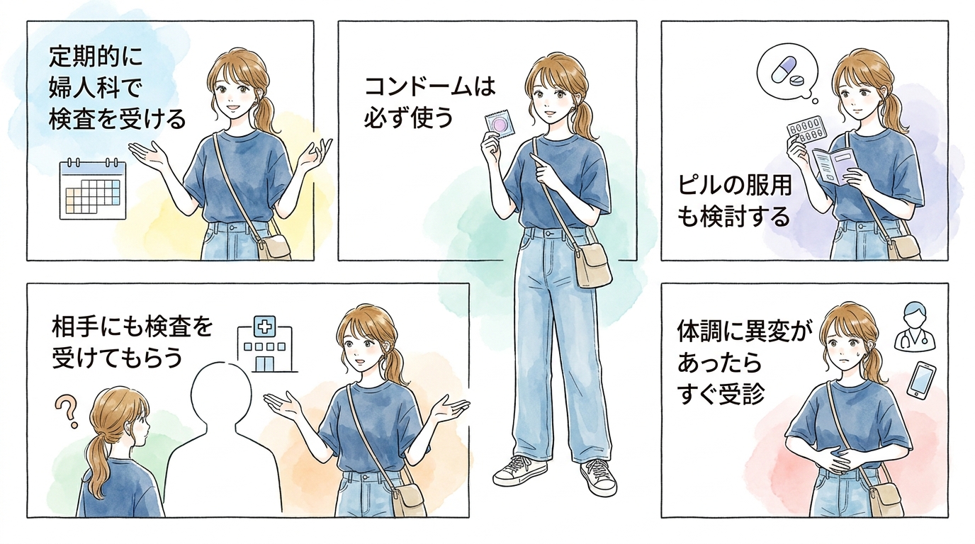 複数人と関係を持つときの、健康管理と避妊の徹底
