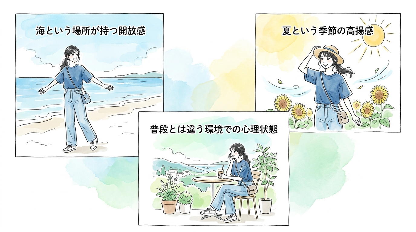開放的な雰囲気が普段より積極的な行動を後押ししている