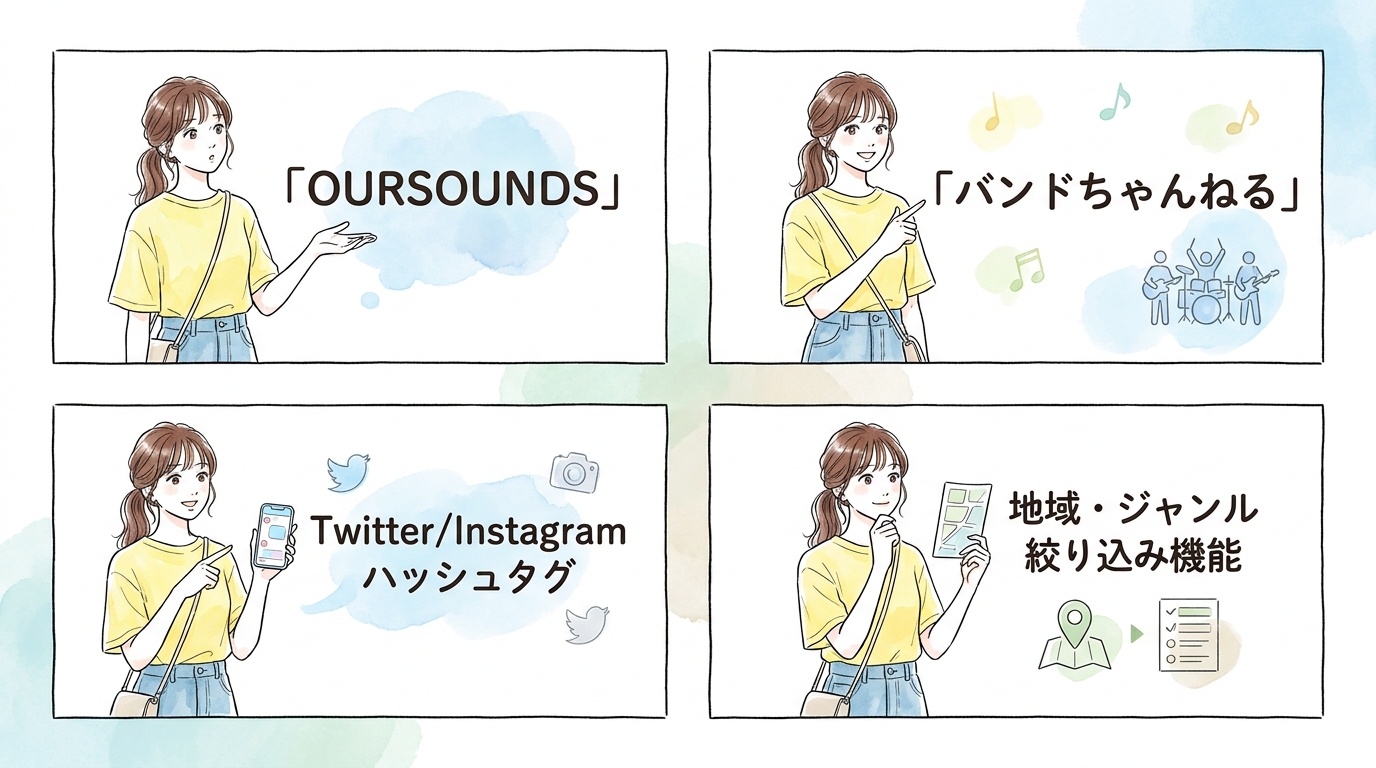 音楽専用マッチングアプリ・SNSで全国から探せるルート