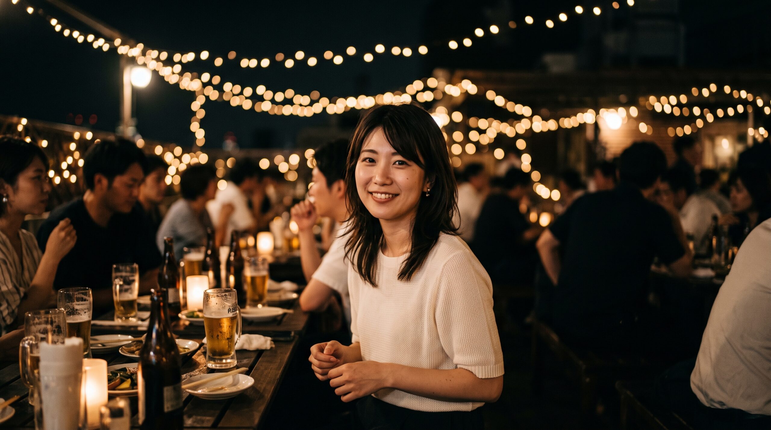 ビアガーデンで声をかけたのに失敗する人が見落としている場面